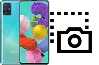 Captura de pantalla en Samsung Galaxy A51