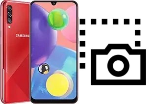 Captura de pantalla en Samsung Galaxy A70s