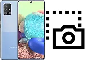 Captura de pantalla en Samsung Galaxy A Quantum
