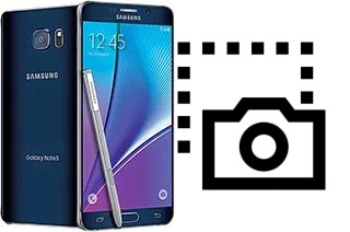 Captura de pantalla en Samsung Galaxy Note5 Duos