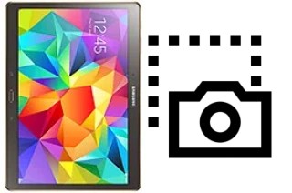 Captura de pantalla en Samsung Galaxy Tab S 10.5