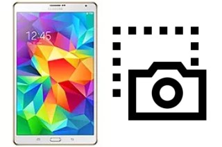 Captura de pantalla en Samsung Galaxy Tab S 8.4