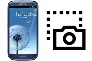 Captura de pantalla en Samsung I9300 Galaxy S III