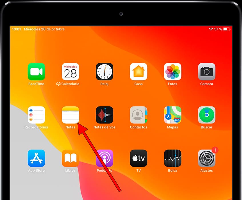 Aplicación notas iPad Pro