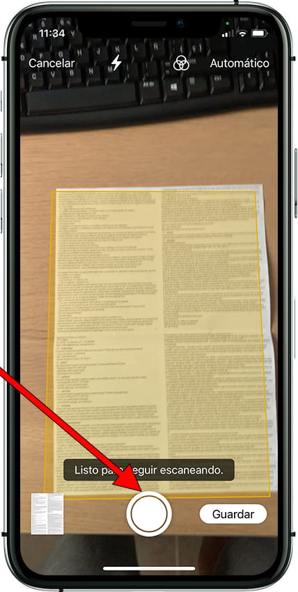 Escanear documento cámara