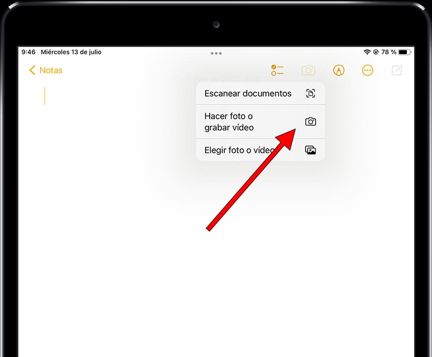 Escanear documentos iPad Pro