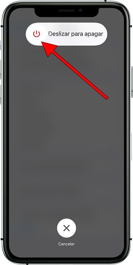 Deslizar para apagar iPhone 16