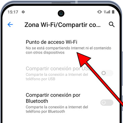 Punto de acceso Wi-Fi Android