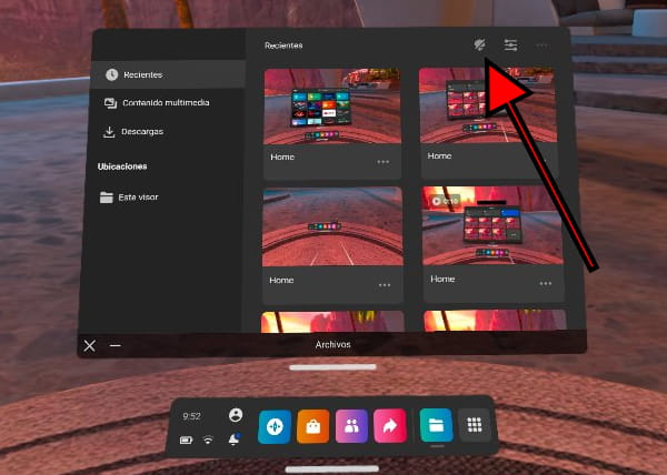 Activar sincronización capturas Oculus