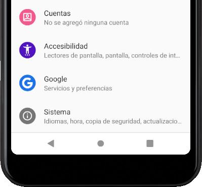 Icono sistema Android