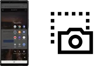 Captura de pantalla en Sony Xperia 1