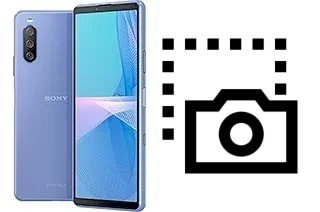 Captura de pantalla en Sony Xperia 10 III