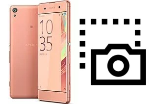 Captura de pantalla en Sony Xperia XA Dual