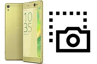 Captura de pantalla en Sony Xperia XA Ultra