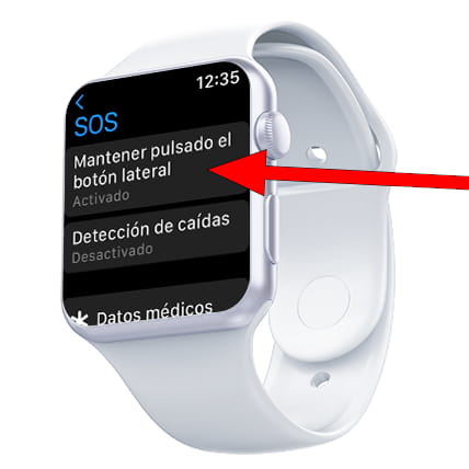 Activar llamada emergencia Apple Watch