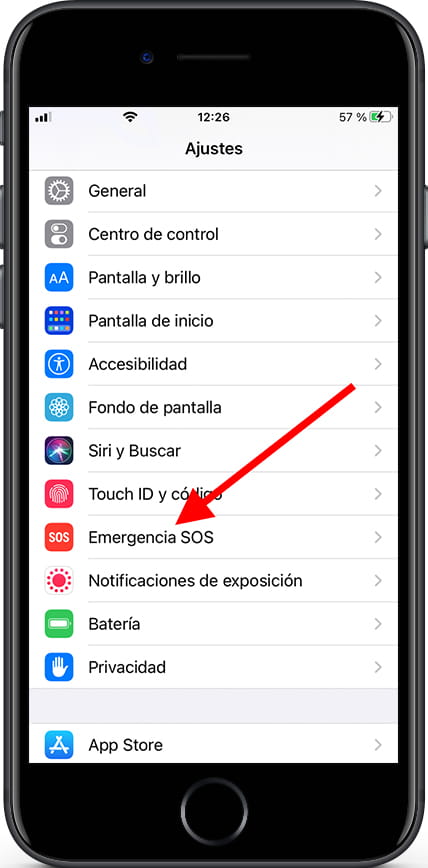 Emergencia SOS iPhone