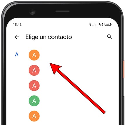 Elegir contactos de emergencia Xiaomi