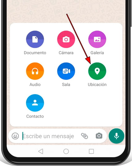 Enviar ubicación WhatsApp