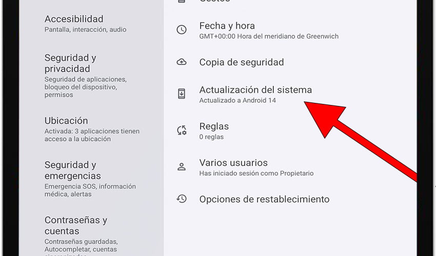 Actualizaciones de software Android