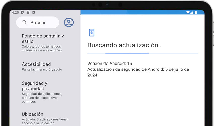 Buscando actualización Android
