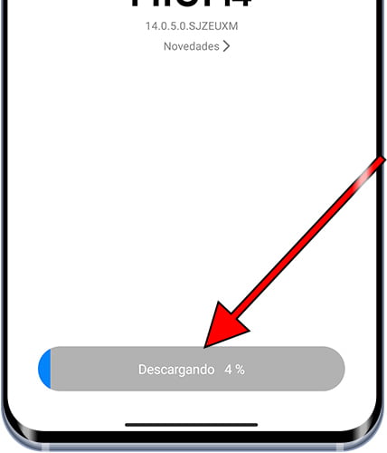 Descargando actualización Xiaomi
