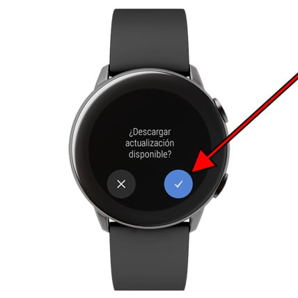 Descargar actualización Wear OS