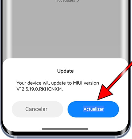 Actualizar software Xiaomi
