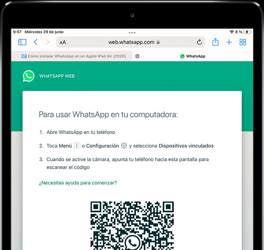 Código QR WhatsApp Web