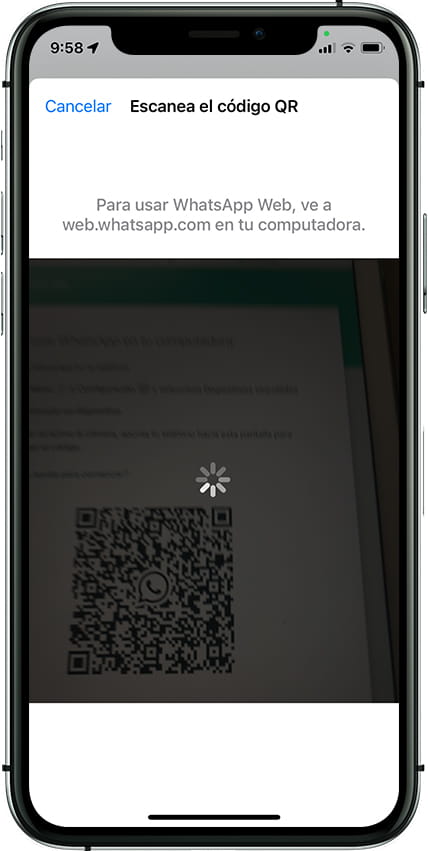 Leer código QR WhatsApp