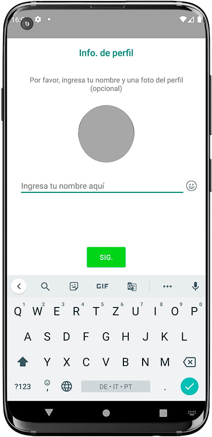 Perfil de WhatsApp