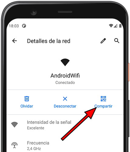 Ver código QR red Wifi