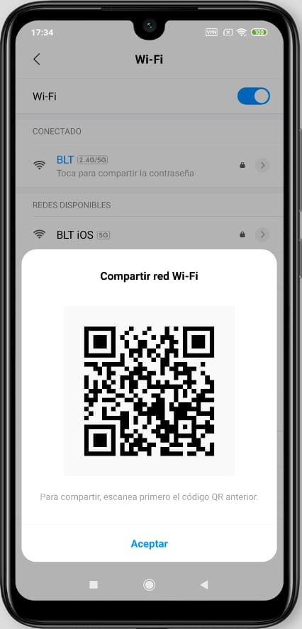 Compartir Wi-Fi
