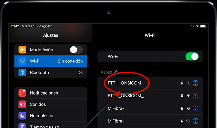 Redes Wi-Fi iPad