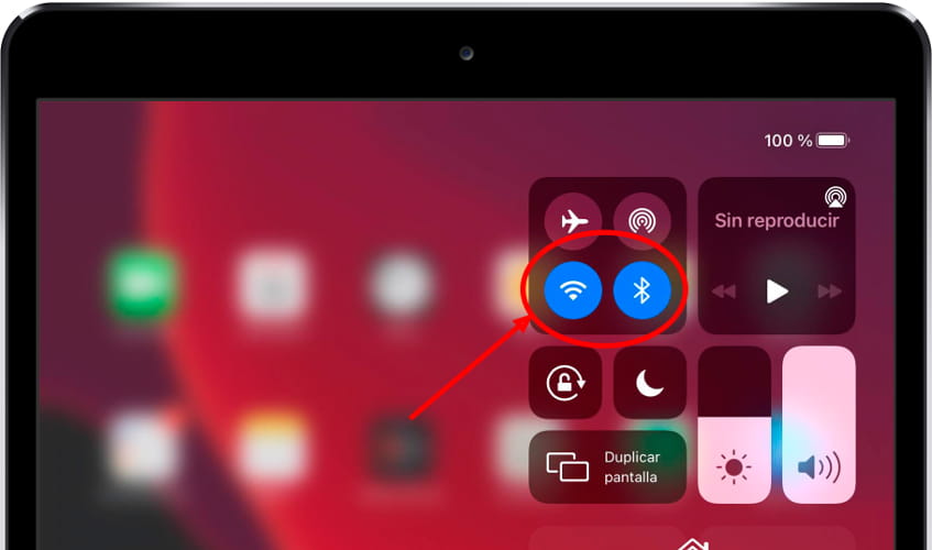 Conexión Wi-Fi y Bluetooth iPad