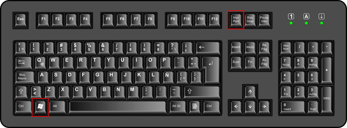 Teclado Windows Impr. pant.