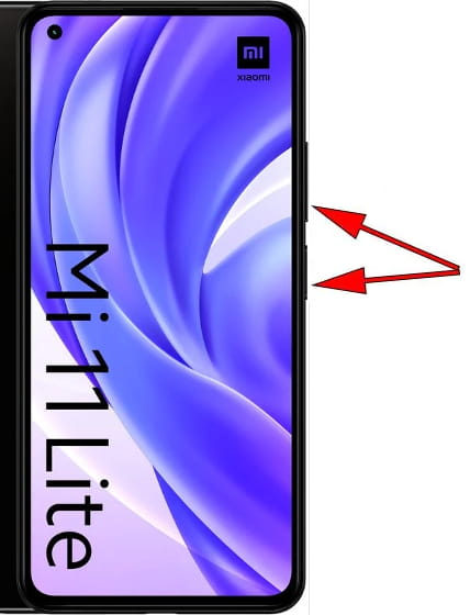 Captura de pantalla en Xiaomi Mi 11 Lite