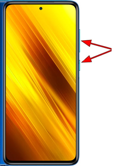 Captura de pantalla en Xiaomi Poco X3 NFC