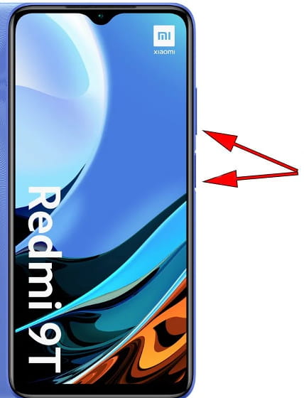 Captura de pantalla en Xiaomi Redmi 9T