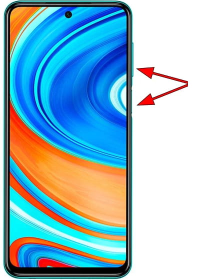Captura de pantalla en Xiaomi Redmi Note 9 Pro