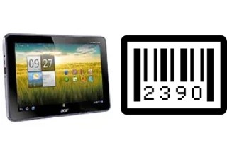 Cómo ver el número de serie en Acer Iconia Tab A700