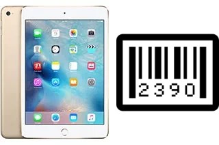 Cómo ver el número de serie en Apple iPad mini 4 (2015)