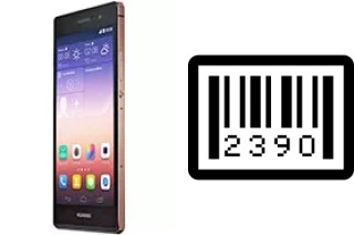 Cómo ver el número de serie en Huawei Ascend P7 Sapphire Edition