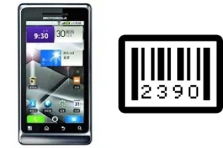 Cómo ver el número de serie en Motorola MILESTONE 2 ME722