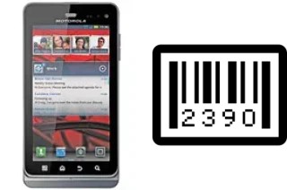 Cómo ver el número de serie en Motorola MILESTONE 3 XT860