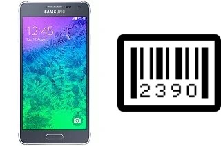 Cómo ver el número de serie en Samsung Galaxy Alpha (S801)