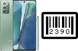 Cómo ver el número de serie en Samsung Galaxy Note20 5G