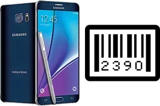 Cómo ver el número de serie en Samsung Galaxy Note5 Duos