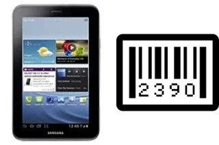 Cómo ver el número de serie en Samsung Galaxy Tab 2 7.0 P3100