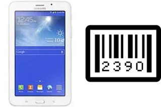 Cómo ver el número de serie en Samsung Galaxy Tab 3 V