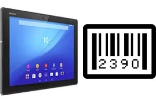 Cómo ver el número de serie en Sony Xperia Z4 Tablet WiFi
